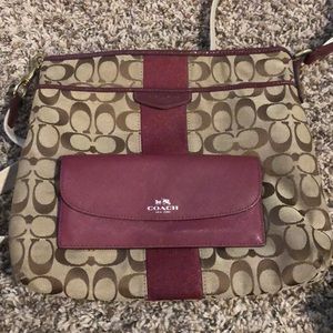 Coach purse and wallet
